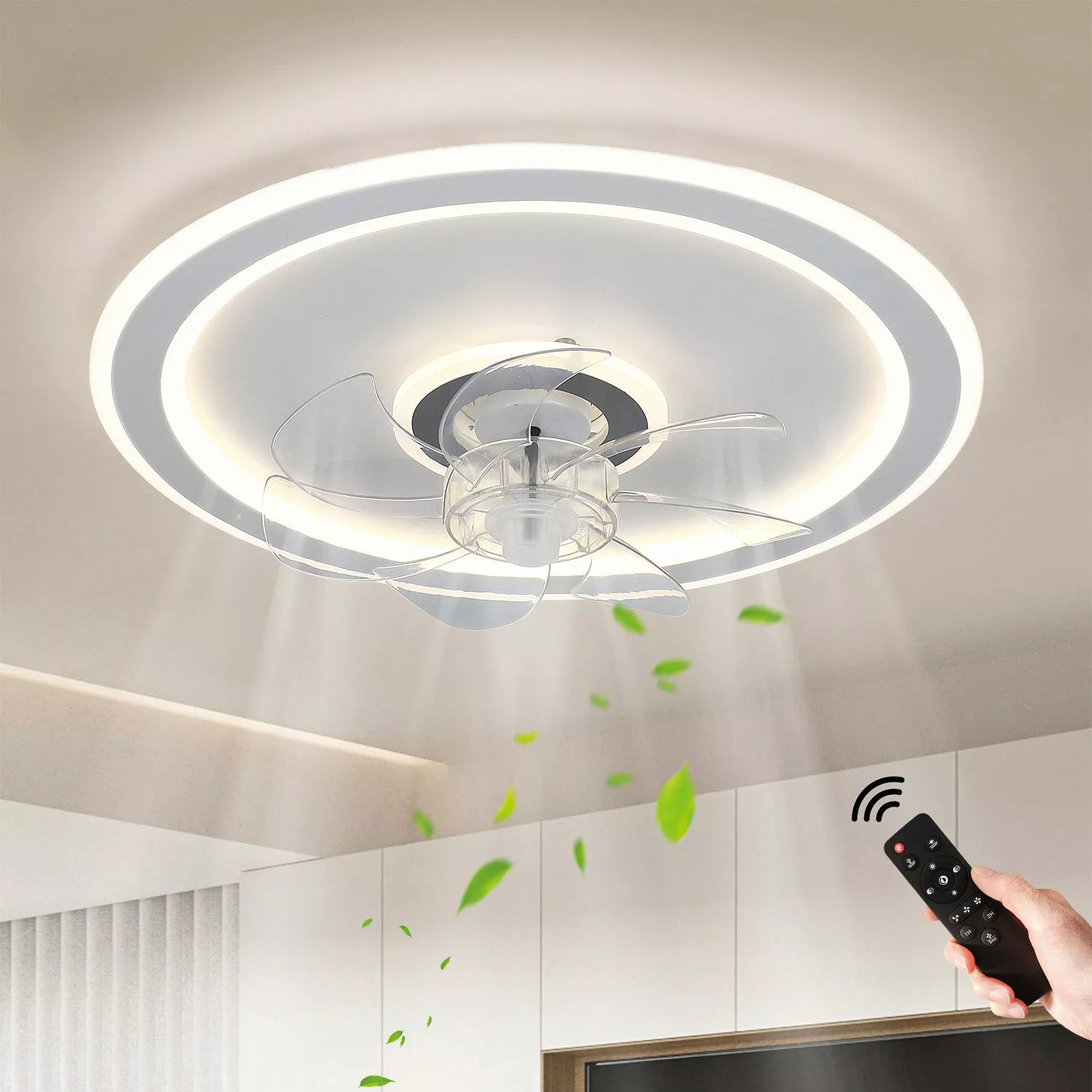 JDONG Deckenventilator mit Beleuchtung und Timer günstig online kaufen