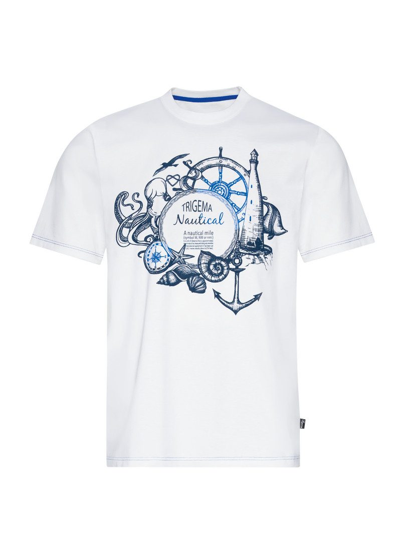 Trigema T-Shirt "TRIGEMA T-Shirt mit maritimem Printmotiv", (1 tlg.) günstig online kaufen