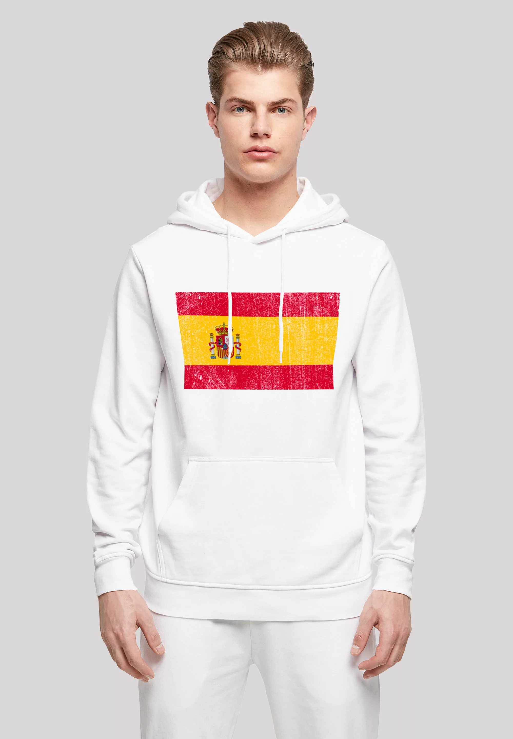 F4NT4STIC Kapuzenpullover "Spain Spanien Flagge distressed", Print günstig online kaufen