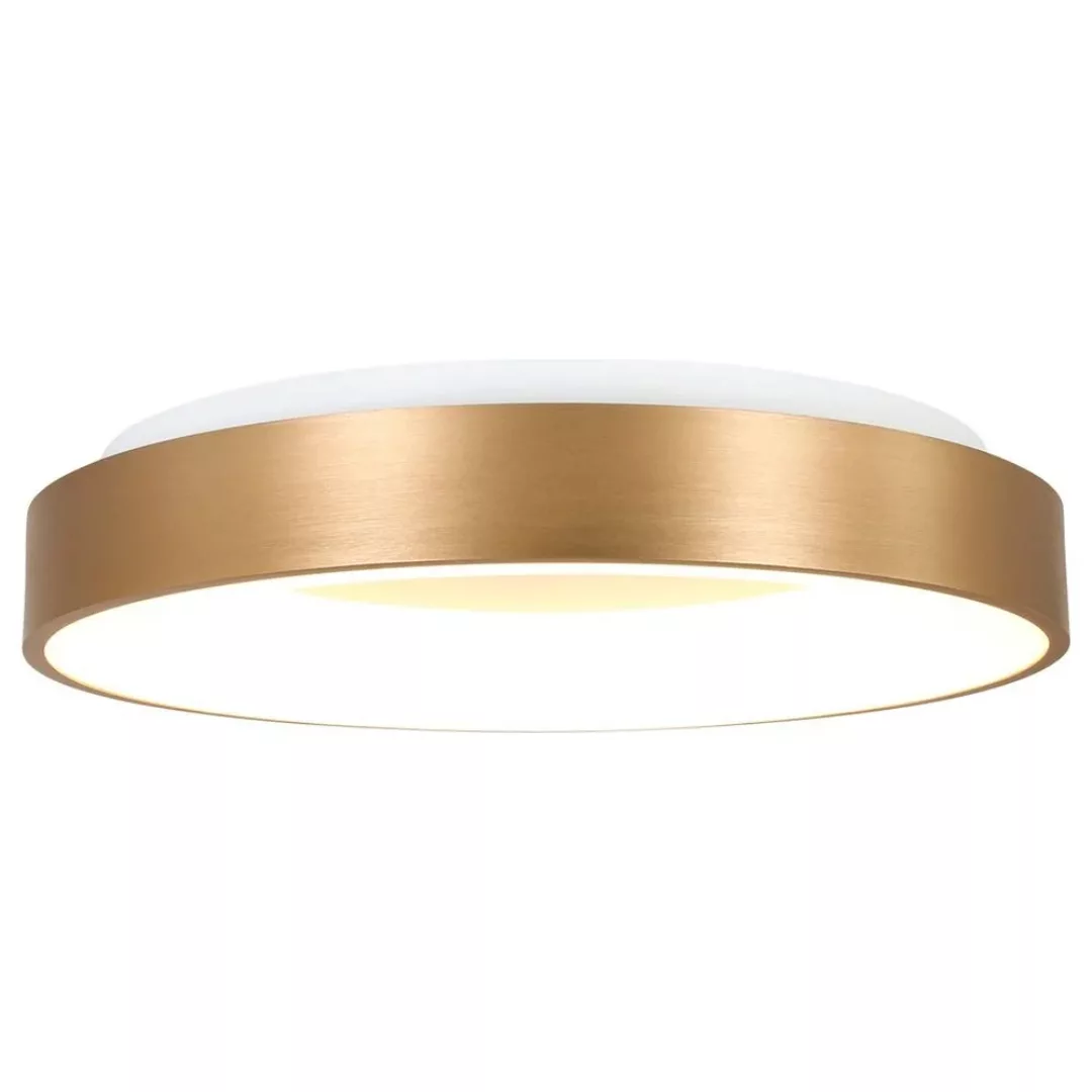 LED Deckenleuchte Ringlede in Gold und Weiß 40W 3600lm günstig online kaufen