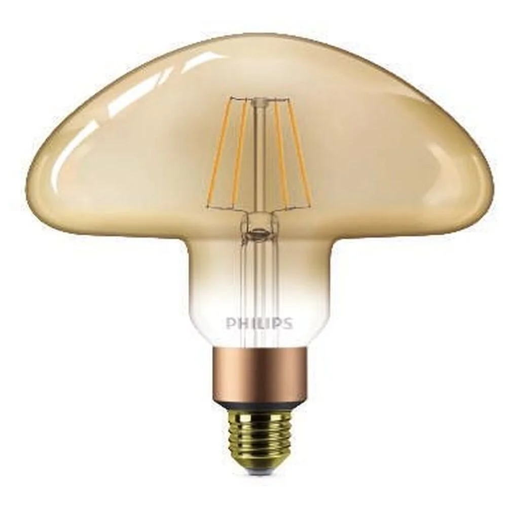 Philips LED Mushroom Gold ersetzt 40W, E27, warmweiß, 1800 Kelvin, 4700 Lum günstig online kaufen