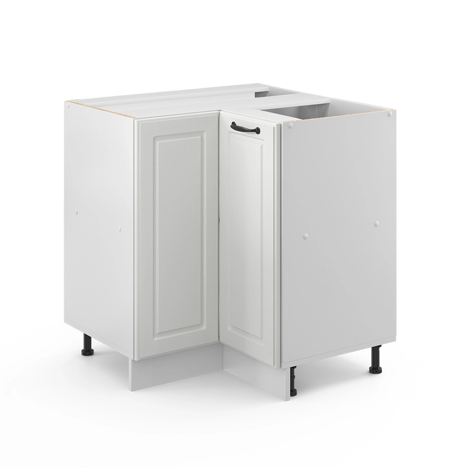 Vicco Eckunterschrank R-Line, Weiß Landhaus/Weiß, 75.6 günstig online kaufen