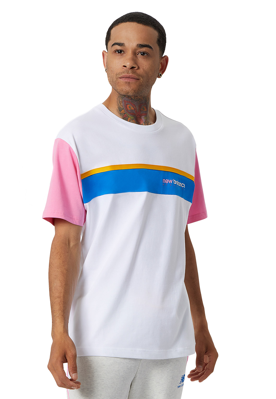New Balance Herren T-Shirt AT AMP LIN TEE MT21524 WT Weiß günstig online kaufen