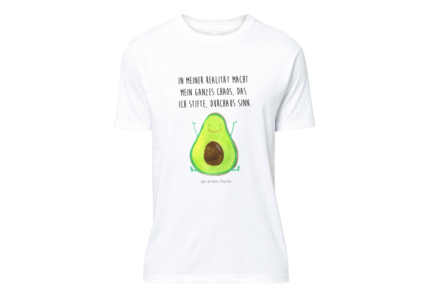 Mr. & Mrs. Panda T-Shirt Avocado Happy - Weiß - Geschenk, Gesund, Herrn, Ve günstig online kaufen