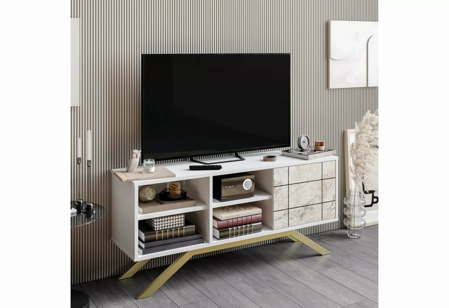 Skye Decor TV-Schrank Schränke, 38,6x130x58,6 cm, 100% Melaminbeschichtete günstig online kaufen