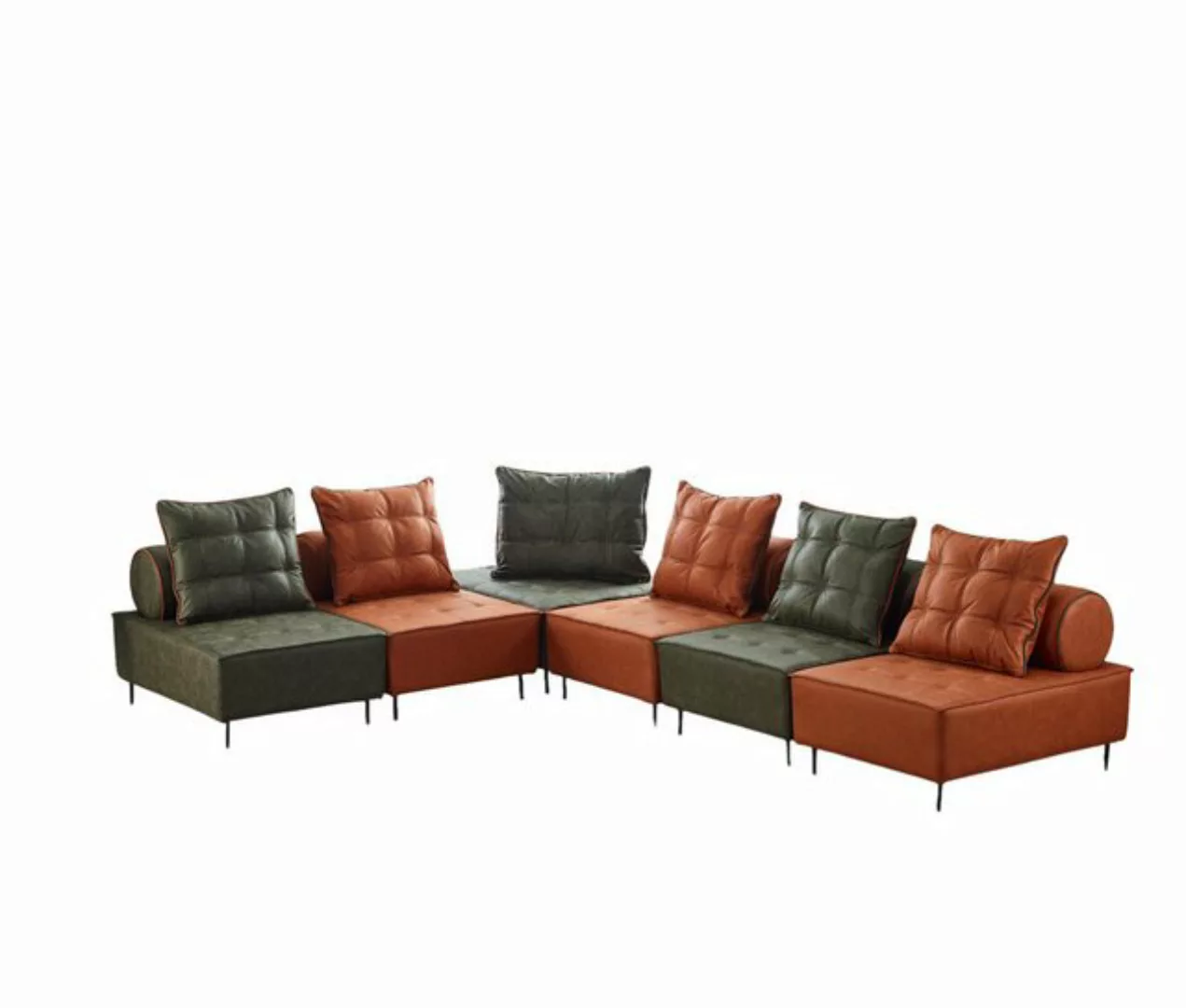 Villa Möbel Ecksofa Vip, Set, Handmade Quality,strapazierfähiger Mikrofaser günstig online kaufen