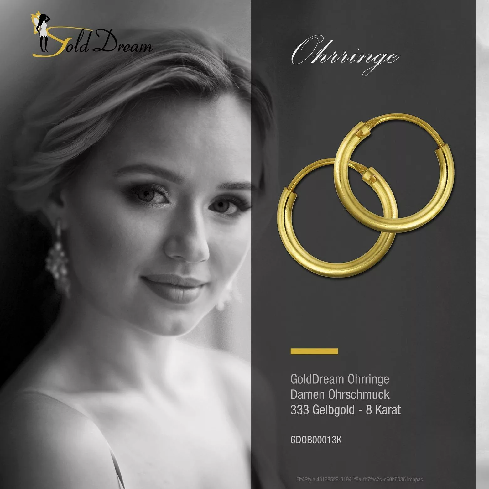 GoldDream Paar Creolen GoldDream Ohrringe gefertigt günstig online kaufen