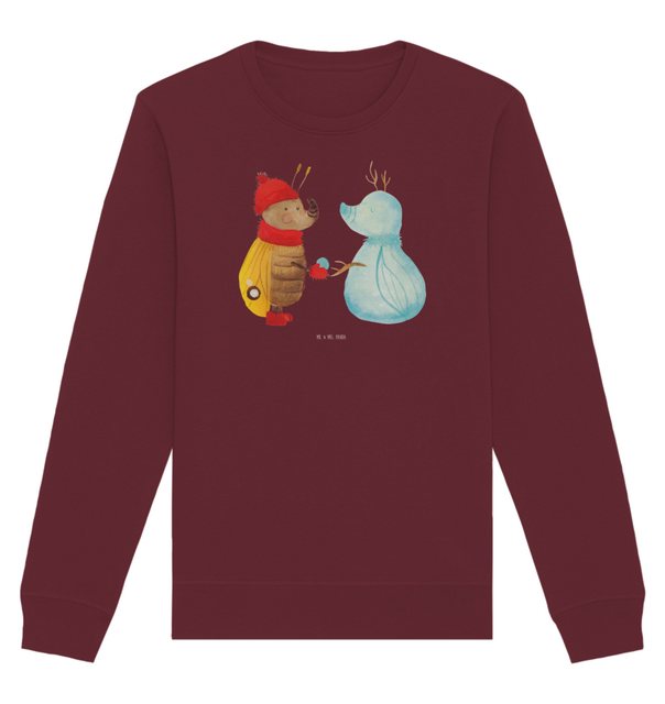 Mr. & Mrs. Panda Longpullover Größe XS Nachtfalter Schneemann - Burgundy - günstig online kaufen