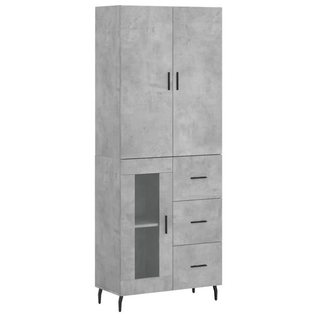 Nettlife Mehrzweckschrank Highboard Weiß 69,5x34x180 cm Holzwerkstoff für W günstig online kaufen