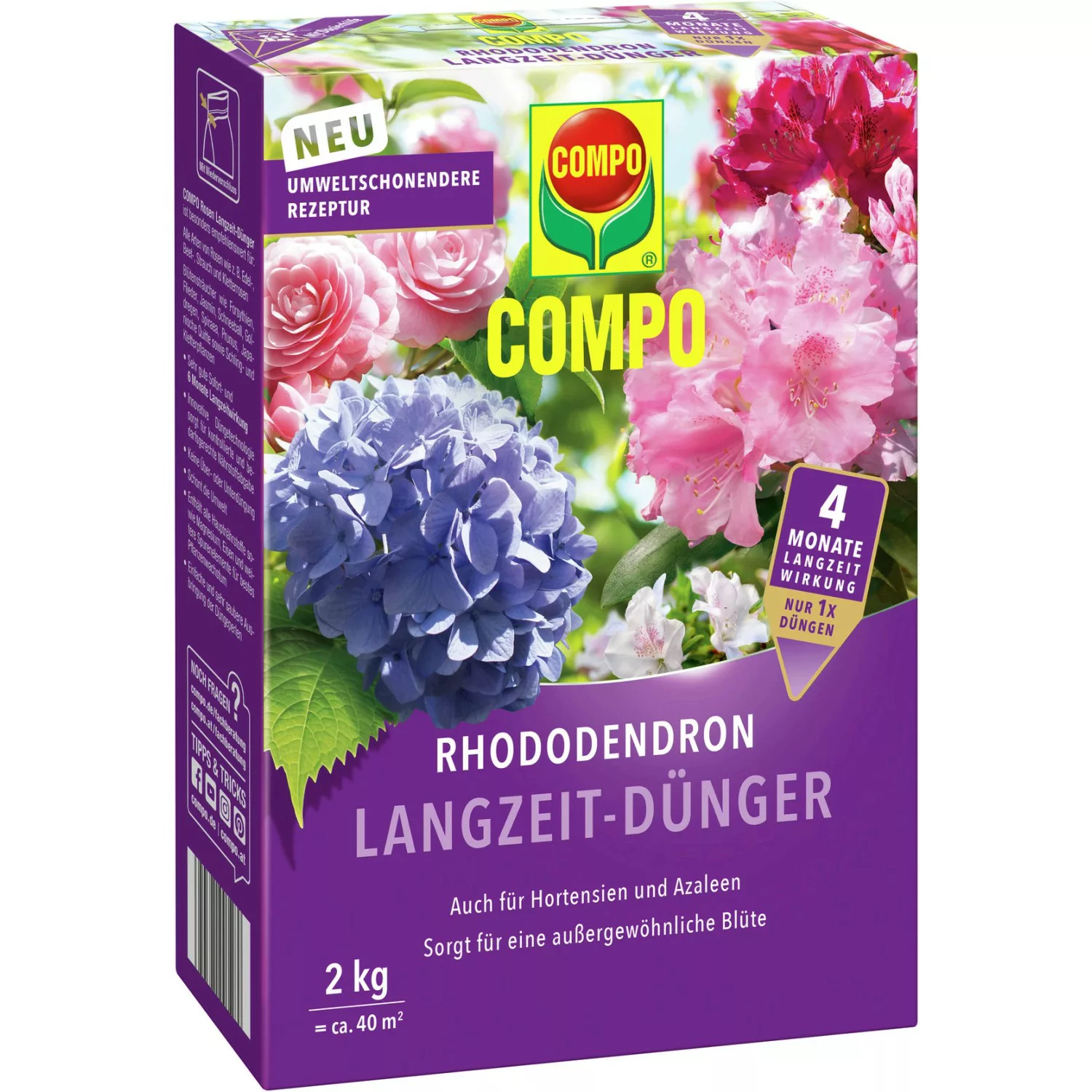 Compo Rhododendron Langzeit-Dünger 2 kg günstig online kaufen