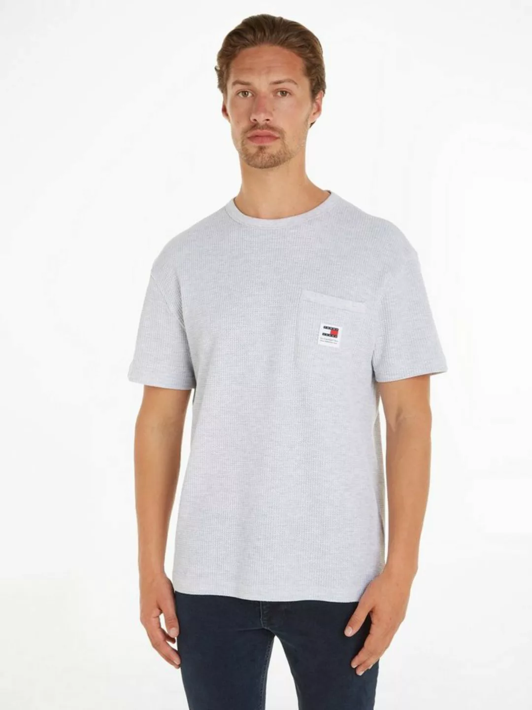 Tommy Jeans T-Shirt TJM REG WAFFLE POCKET TEE mit Brusttasche günstig online kaufen