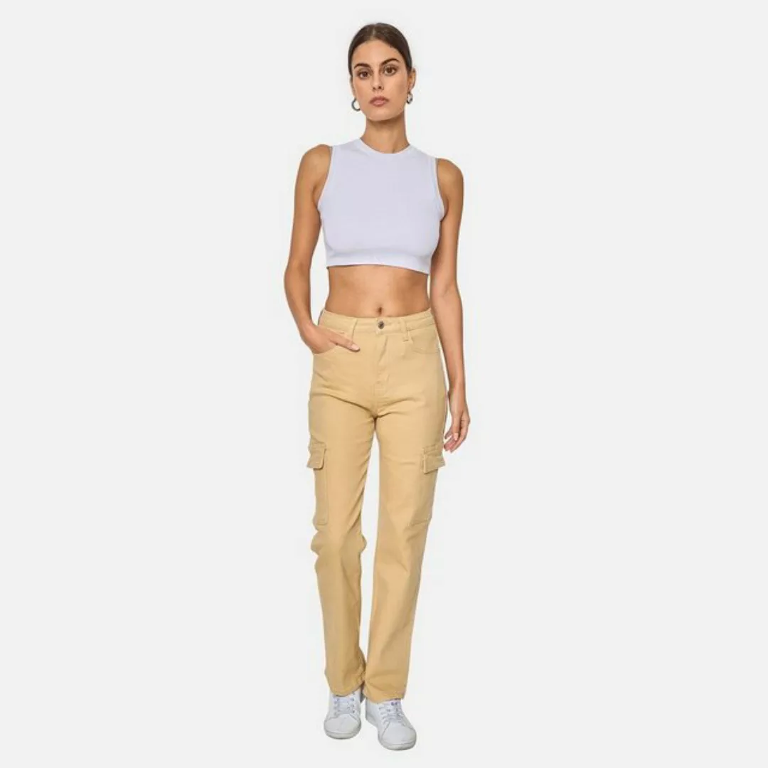 Elara Cargohose Elara Damen Schlag Cargohose (1-tlg) günstig online kaufen