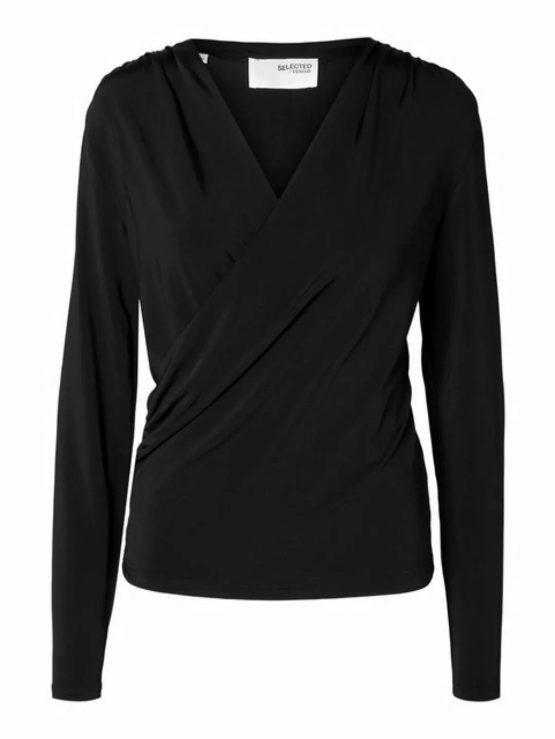 SELECTED FEMME Langarmbluse SLFZahra (1-tlg) Drapiert/gerafft günstig online kaufen