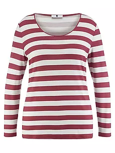 Rundhals-Shirt Anna Aura rot günstig online kaufen