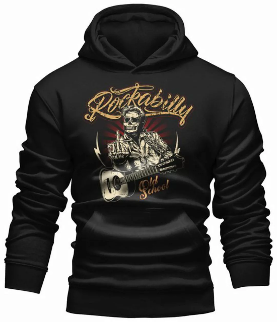 GASOLINE BANDIT® Kapuzensweatshirt für Rockabilly Fans: Old School günstig online kaufen