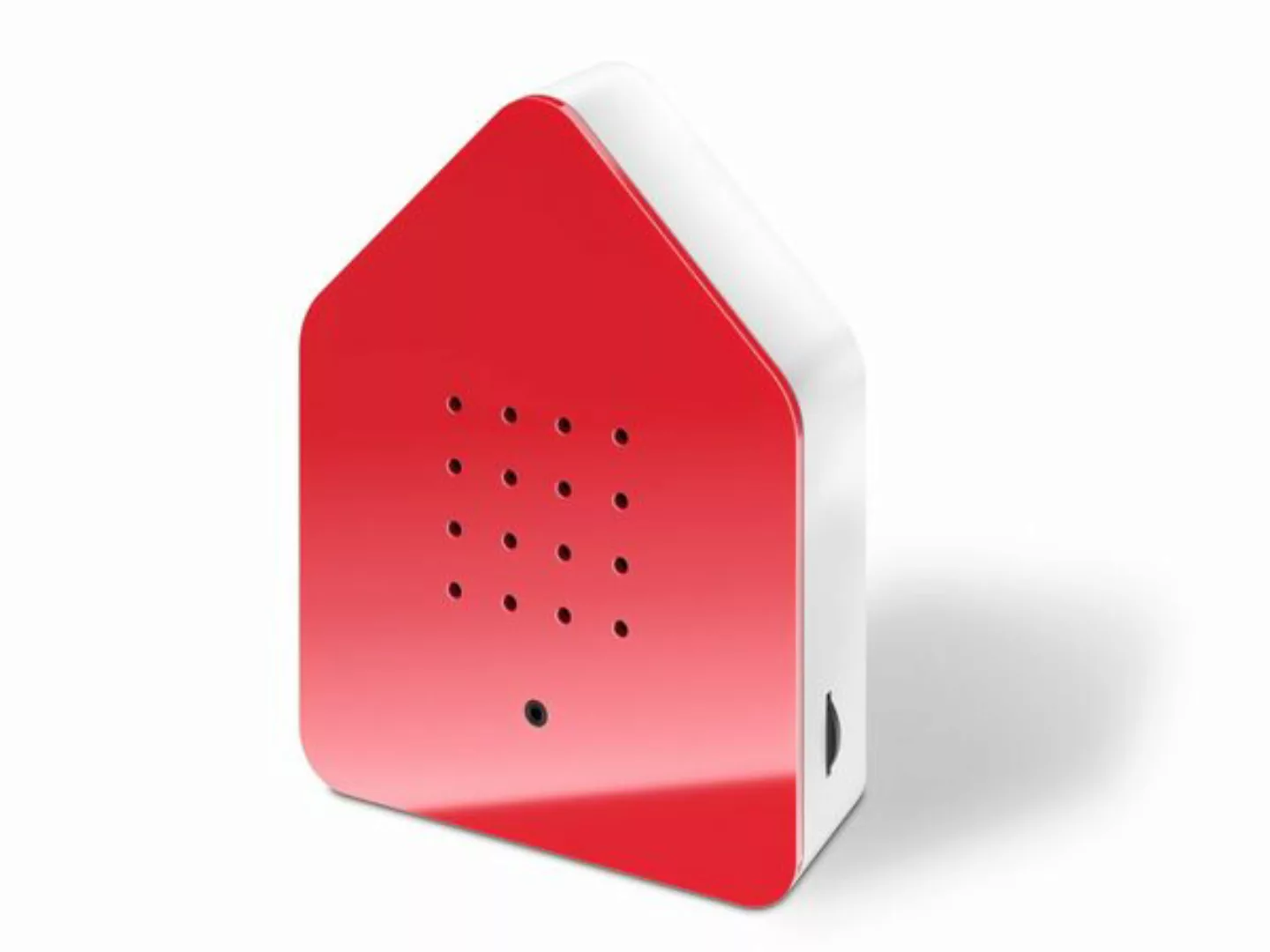 Zwitscherbox Plexiglas Rot/Weiß günstig online kaufen