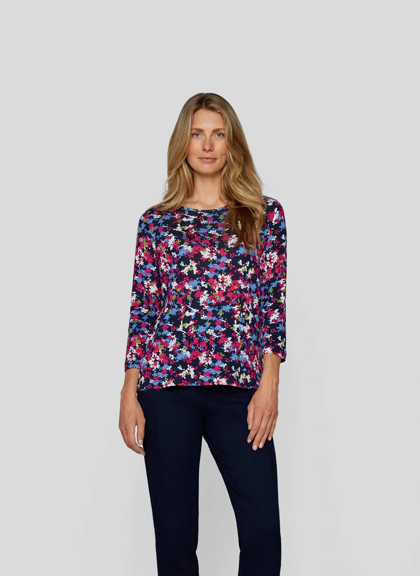 Rabe Print-Shirt "RABE Blumenprint 3/4-Arm-Shirt - frischer Look für jeden günstig online kaufen