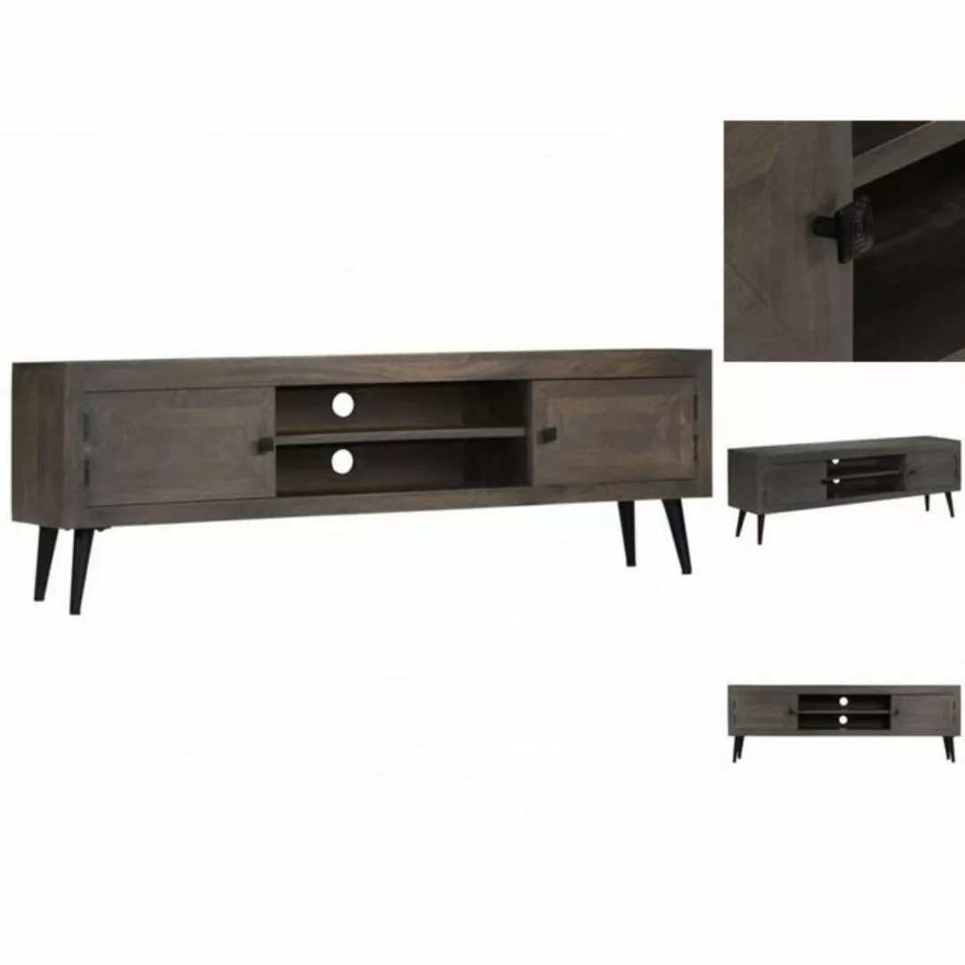 Tv-schrank Mangoholz Massiv 140 X 30 X 45 Cm günstig online kaufen