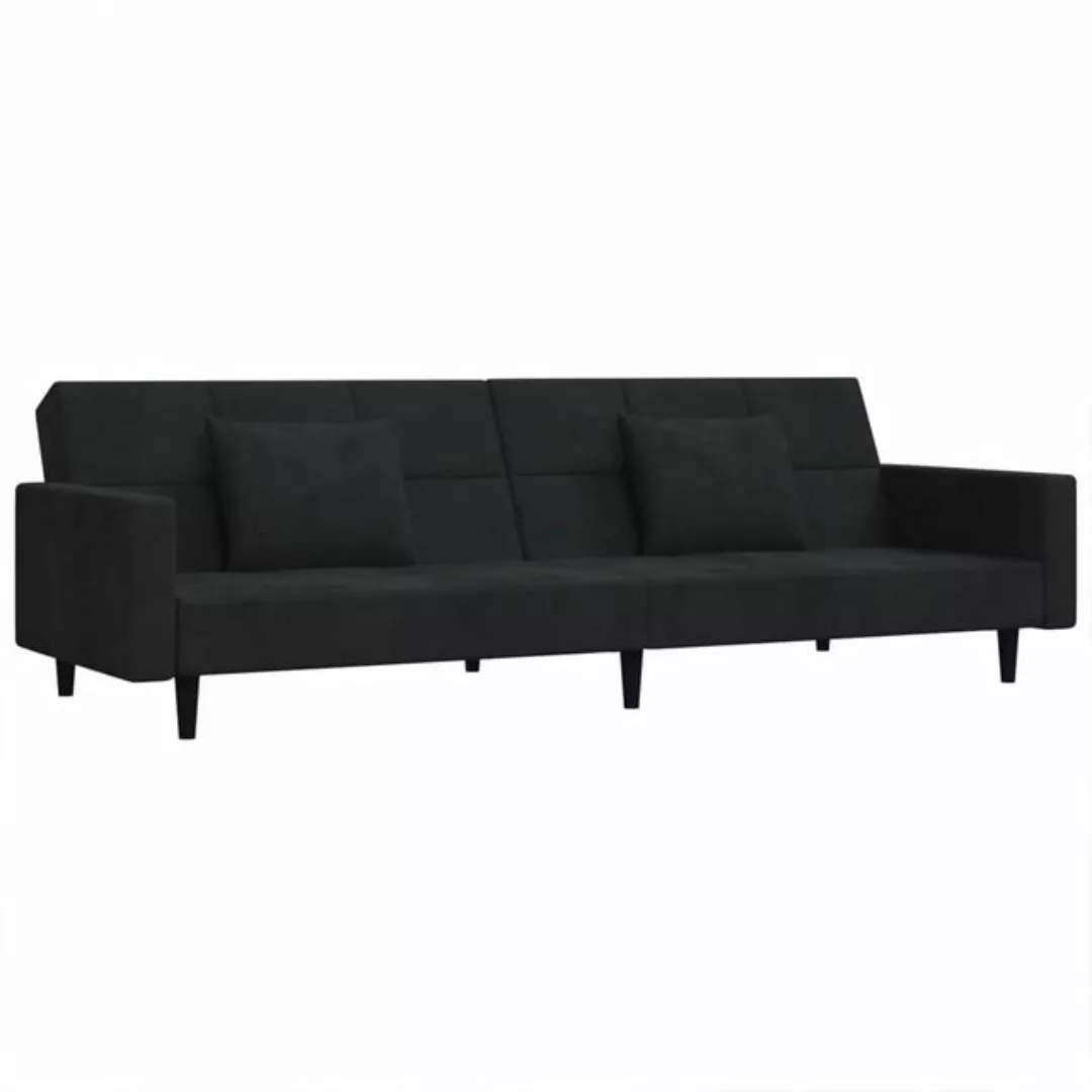 vidaXL Sofa Schlafsofa 2 Sitzer mit 2 Kissen Samt verschiedene Farben, mit günstig online kaufen