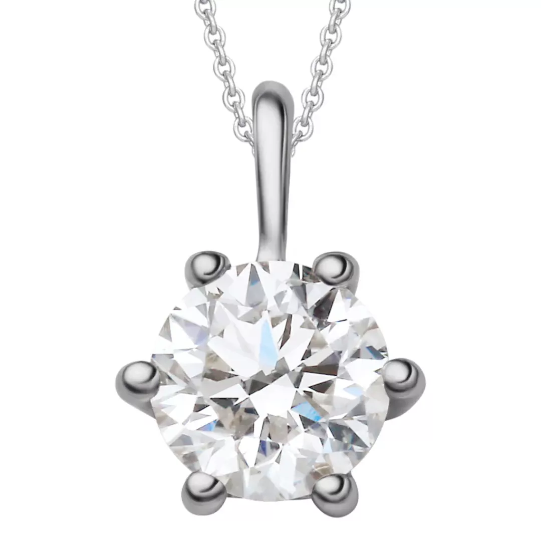 ONE ELEMENT Kettenanhänger "0.3 ct Diamant Brillant Anhänger aus 750 Weißgo günstig online kaufen