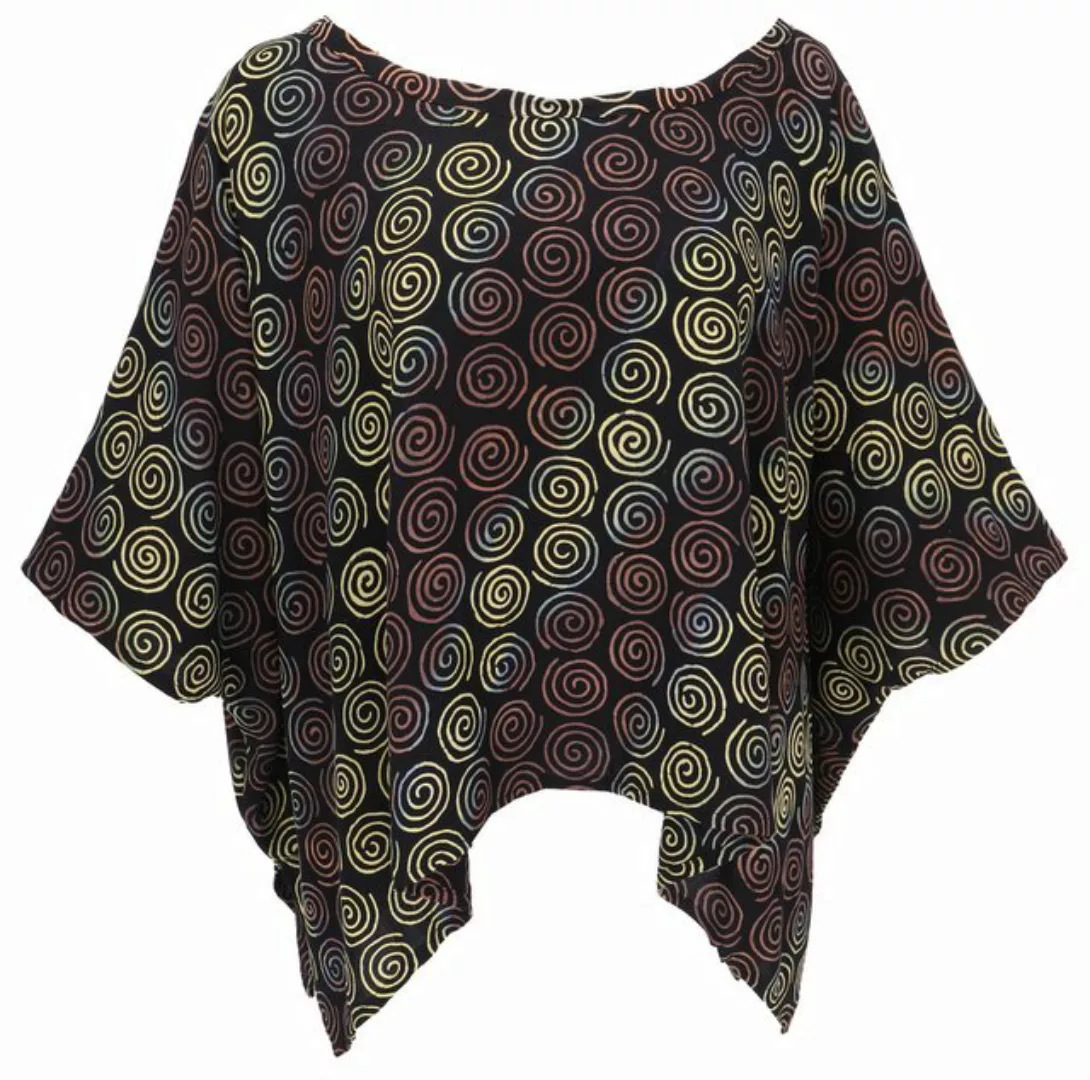 Guru-Shop Longbluse Weites Boho plus size Blusentop mit.. alternative Bekle günstig online kaufen