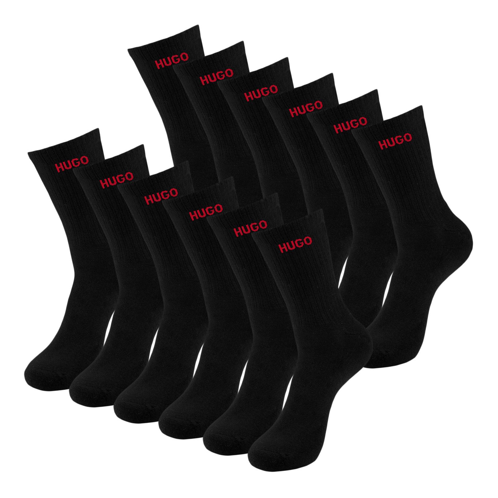 HUGO Socken 6P QS RIB LOGO günstig online kaufen
