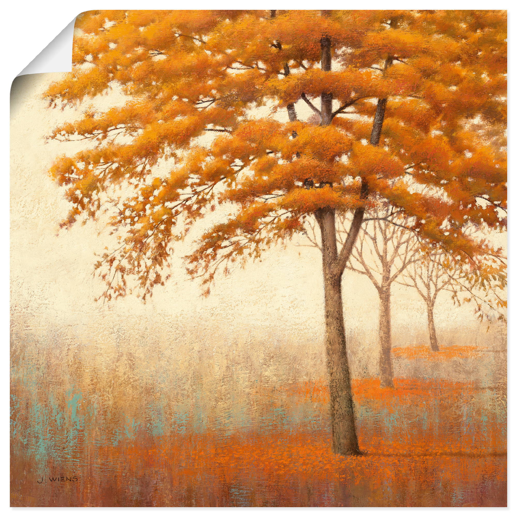 Artland Wandbild "Herbst Baum I", Bäume, (1 St.), als Leinwandbild, Poster günstig online kaufen