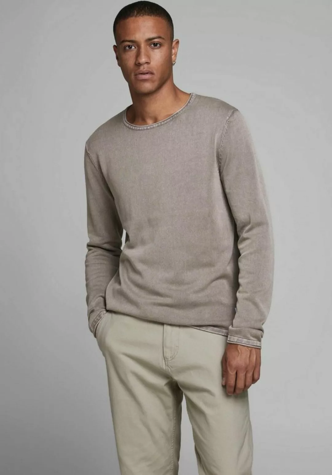 Jack & Jones Strickpullover JJELEO KNIT CREW NECK NOOS mit Rundhalsausschni günstig online kaufen