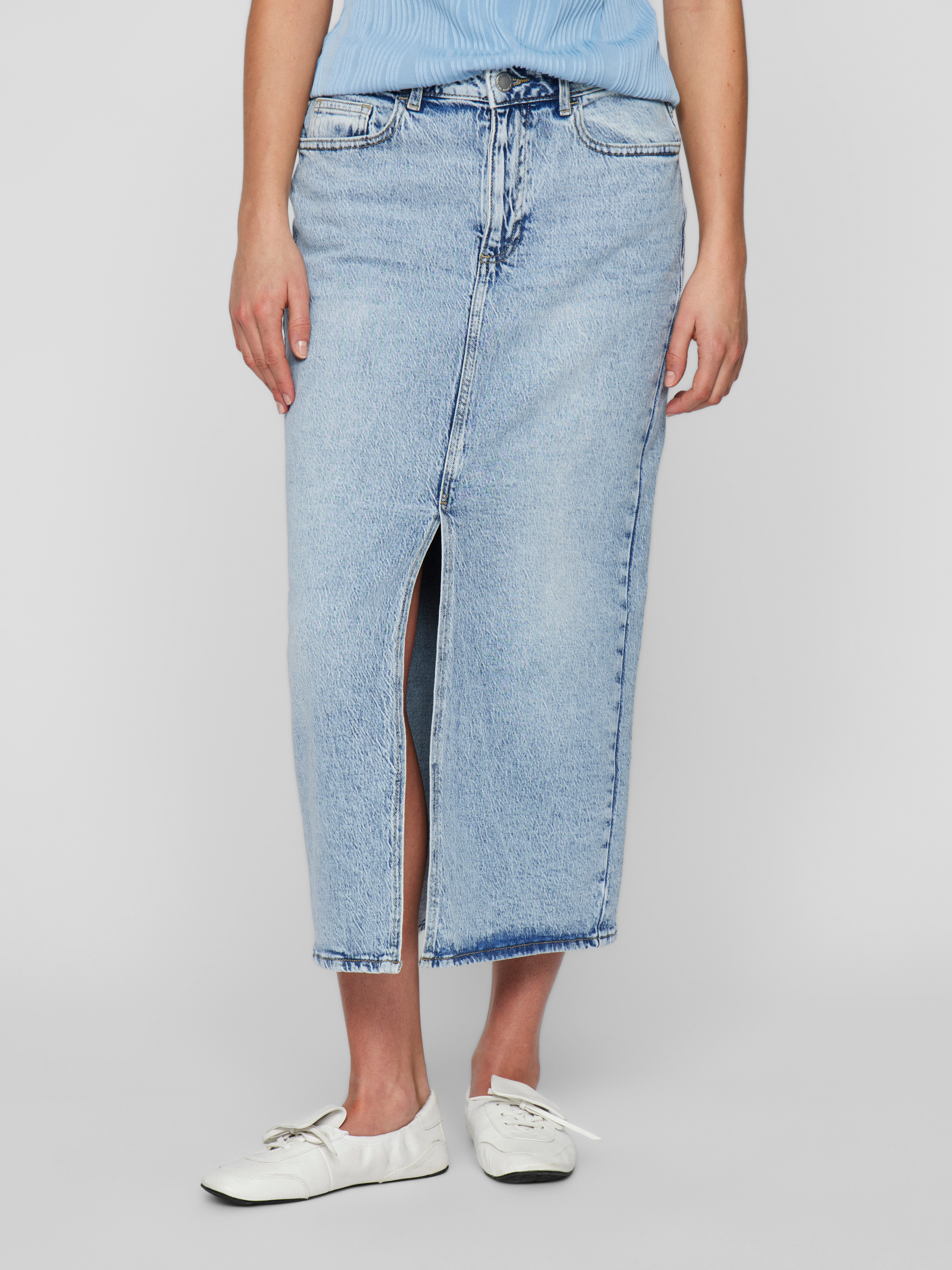 Vila Jeansrock "VIJAF HW MIDI DENIM SKIRT-NOOS" günstig online kaufen