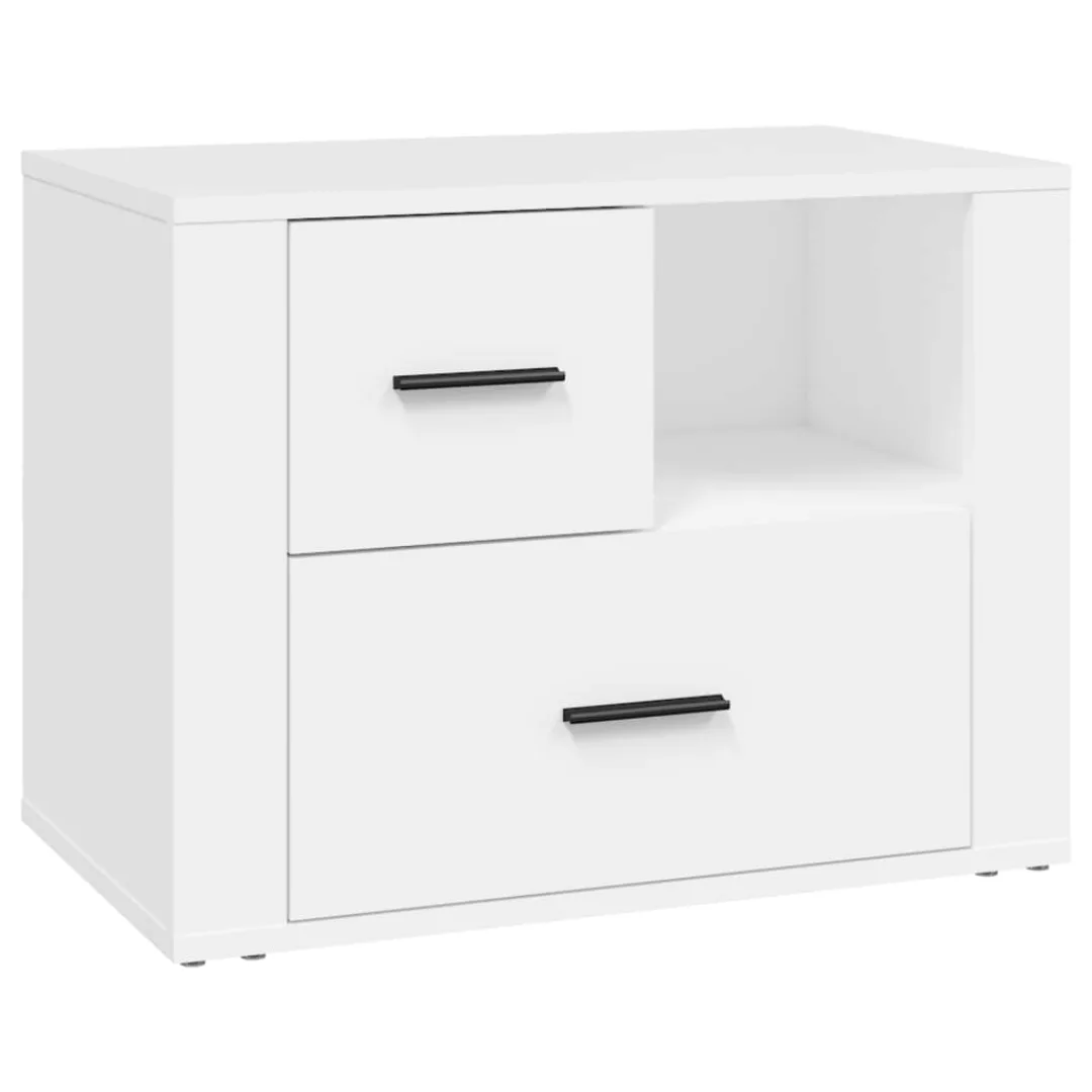 Vidaxl Nachttisch Weiß 60x36x45 Cm Holzwerkstoff günstig online kaufen