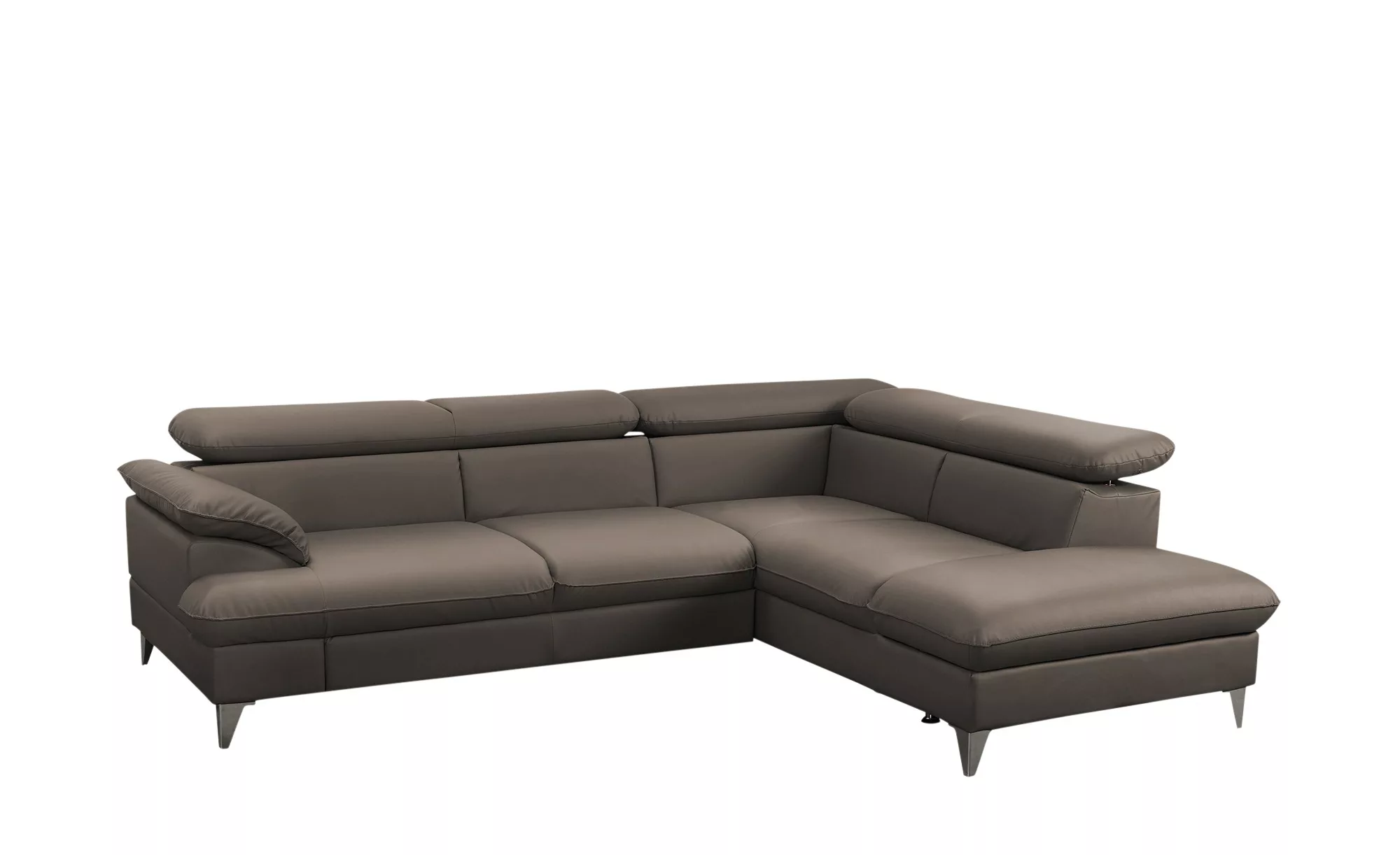 uno Ecksofa  David - braun - 256 cm - 74 cm - 208 cm - Polstermöbel > Sofas günstig online kaufen