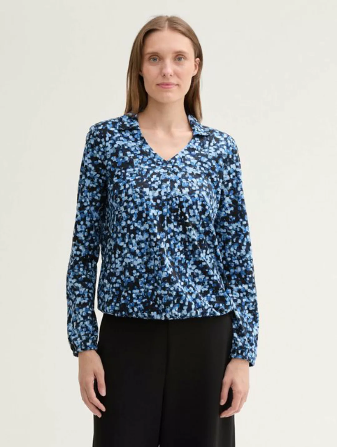 TOM TAILOR Langarmshirt Bluse mit Tencel™ Modal günstig online kaufen