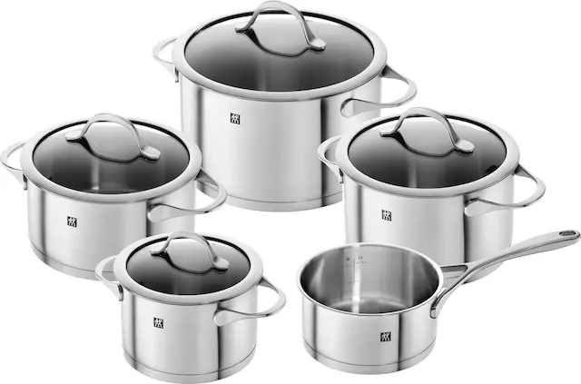 Zwilling Topf-Set »Essence«, Edelstahl 18/10, (Set, 9 tlg., je 1 Kochtopf Ø günstig online kaufen