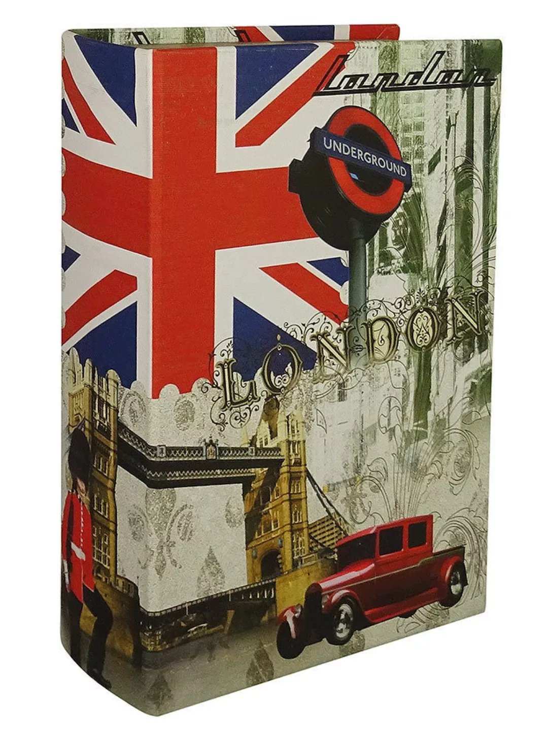 Hohles Buch mit Geheimfach London Buchversteck Nostalgie Vintage 21 cm günstig online kaufen