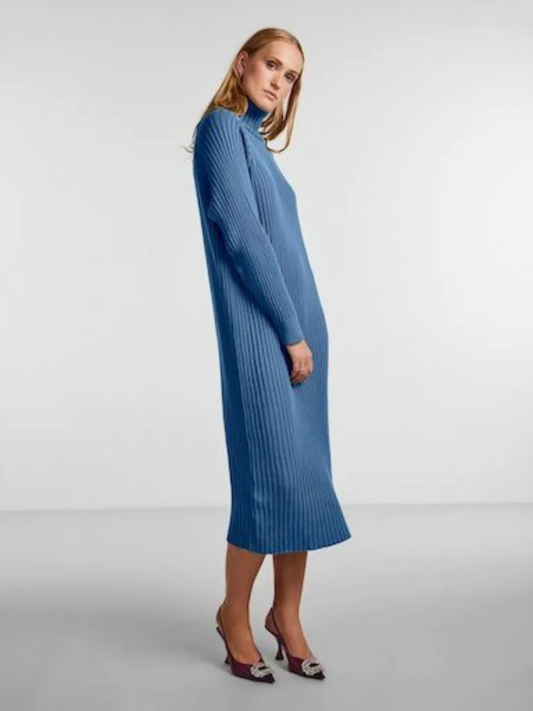 Y.A.S Strickkleid YASMAVI KNIT MIDI ROLLNECK DRESS günstig online kaufen