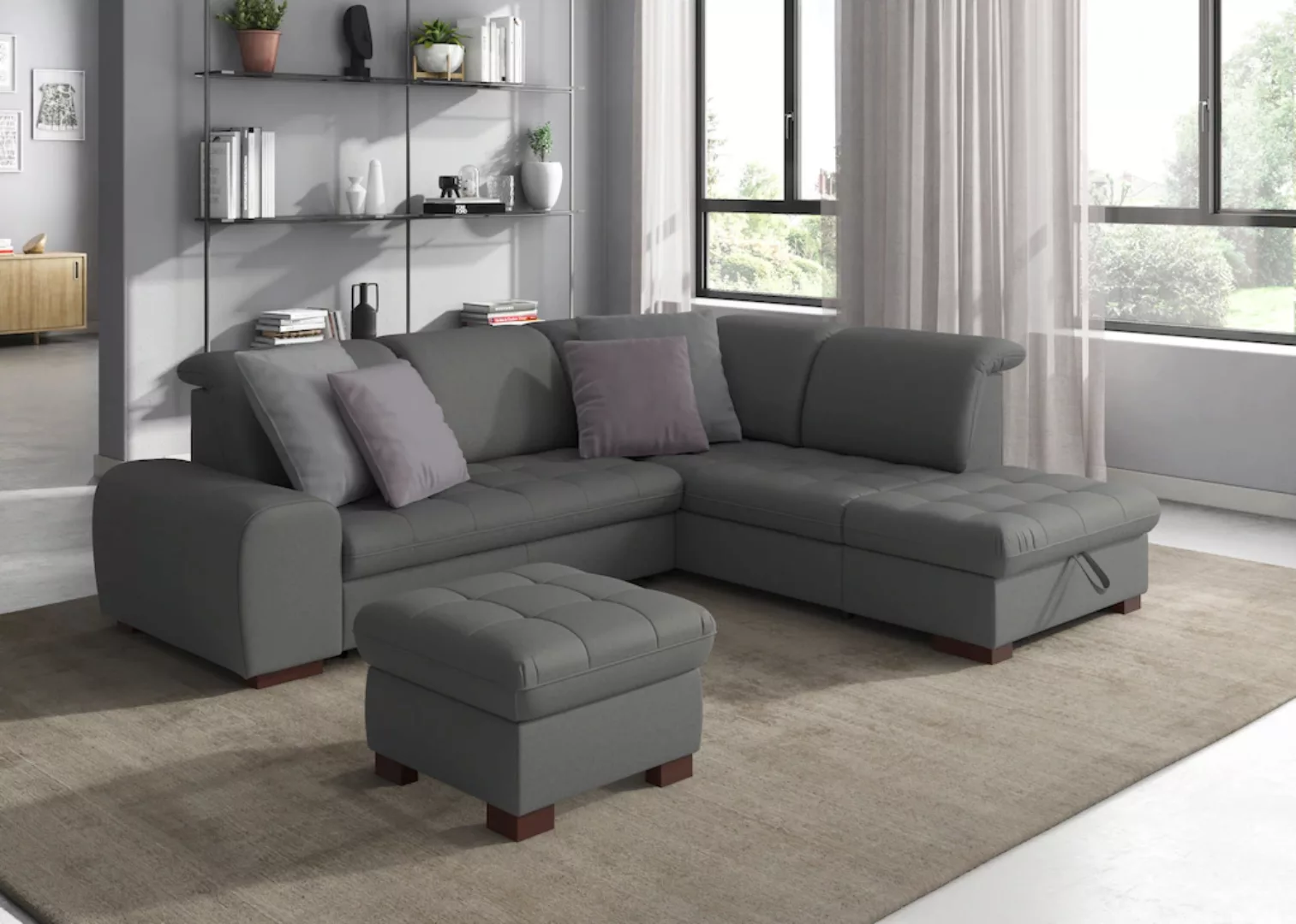 sit&more Ecksofa "Luxor L-Form", wahlweise mit Bettfunktion, Stauraum und K günstig online kaufen