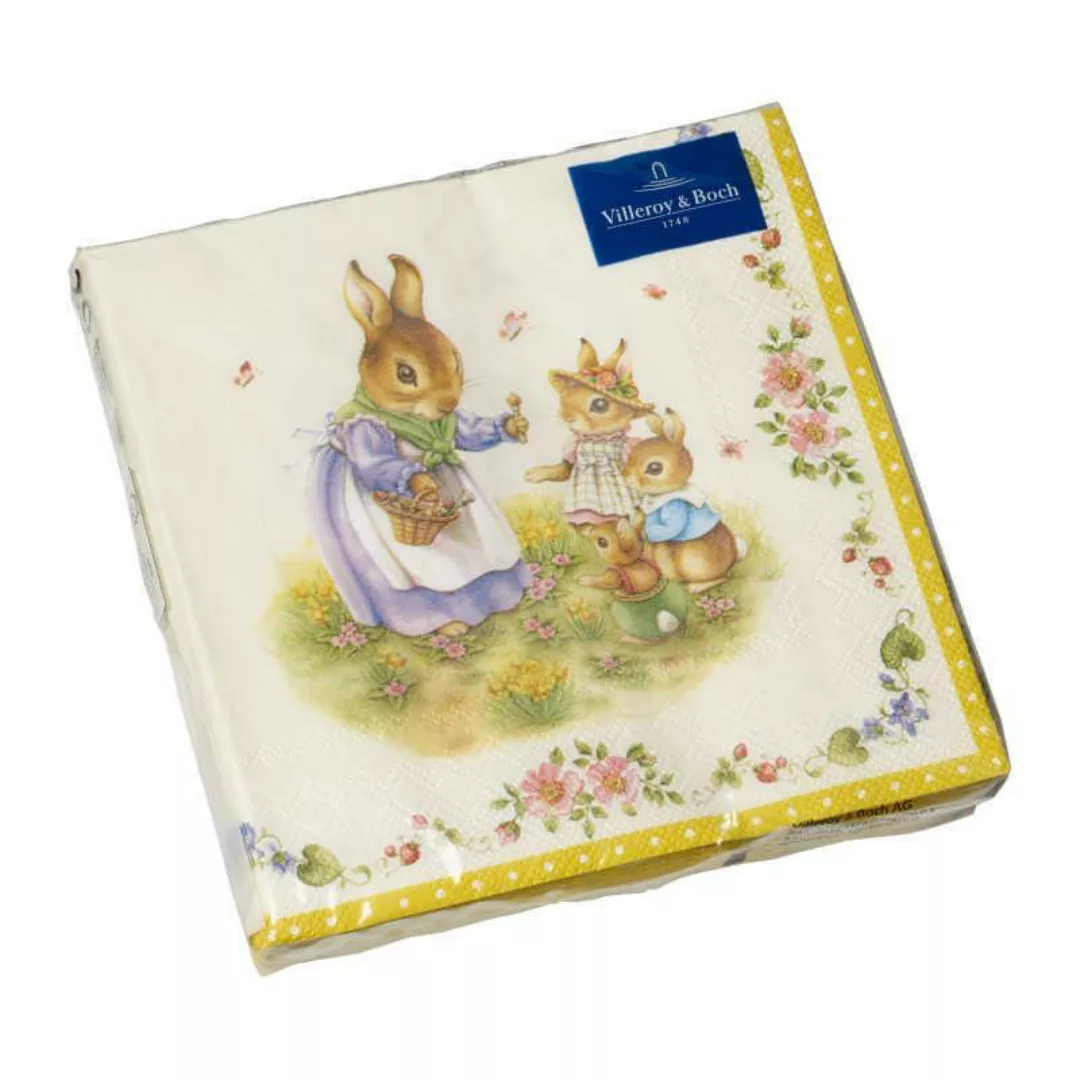 Villeroy & Boch Spring Fantasy Spring Fantasy Serviette Familie 33 x 33 cm günstig online kaufen