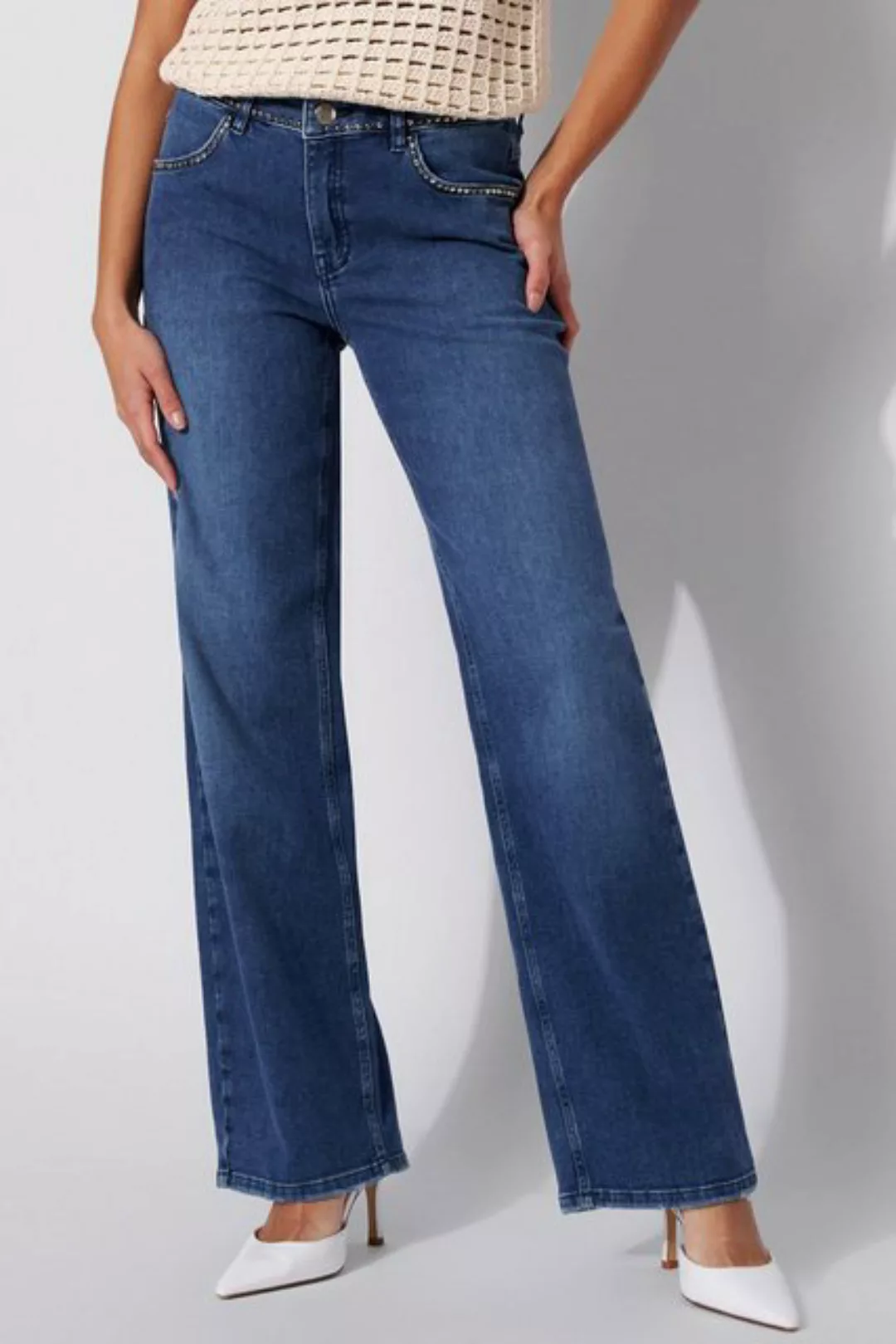 ROSNER 5-Pocket-Jeans Masha_150 mit Nieten günstig online kaufen