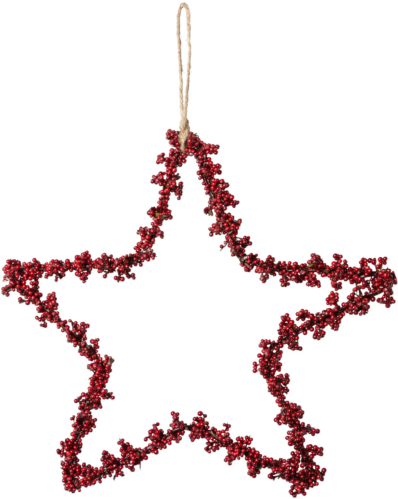 Creativ deco Dekostern "Weihnachtsstern, Weihnachtsdeko rot", (6 St.), mit günstig online kaufen