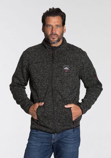 Man's World Strickfleecejacke für den Herbst, mit Reißverschlusstaschen, mi günstig online kaufen