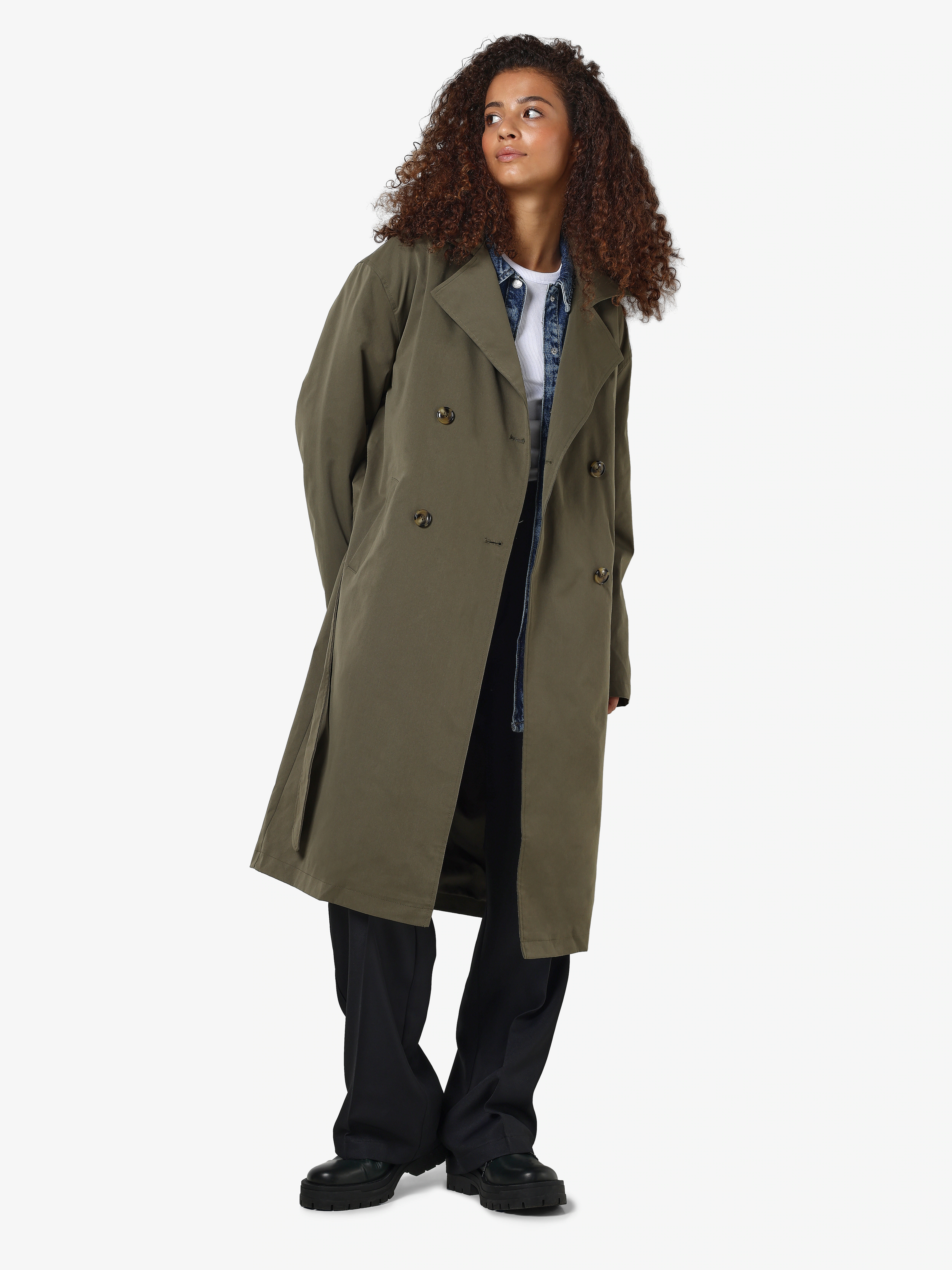 Noisy may Trenchcoat NMMANYA L/S TRENCHCOAT NOOS günstig online kaufen