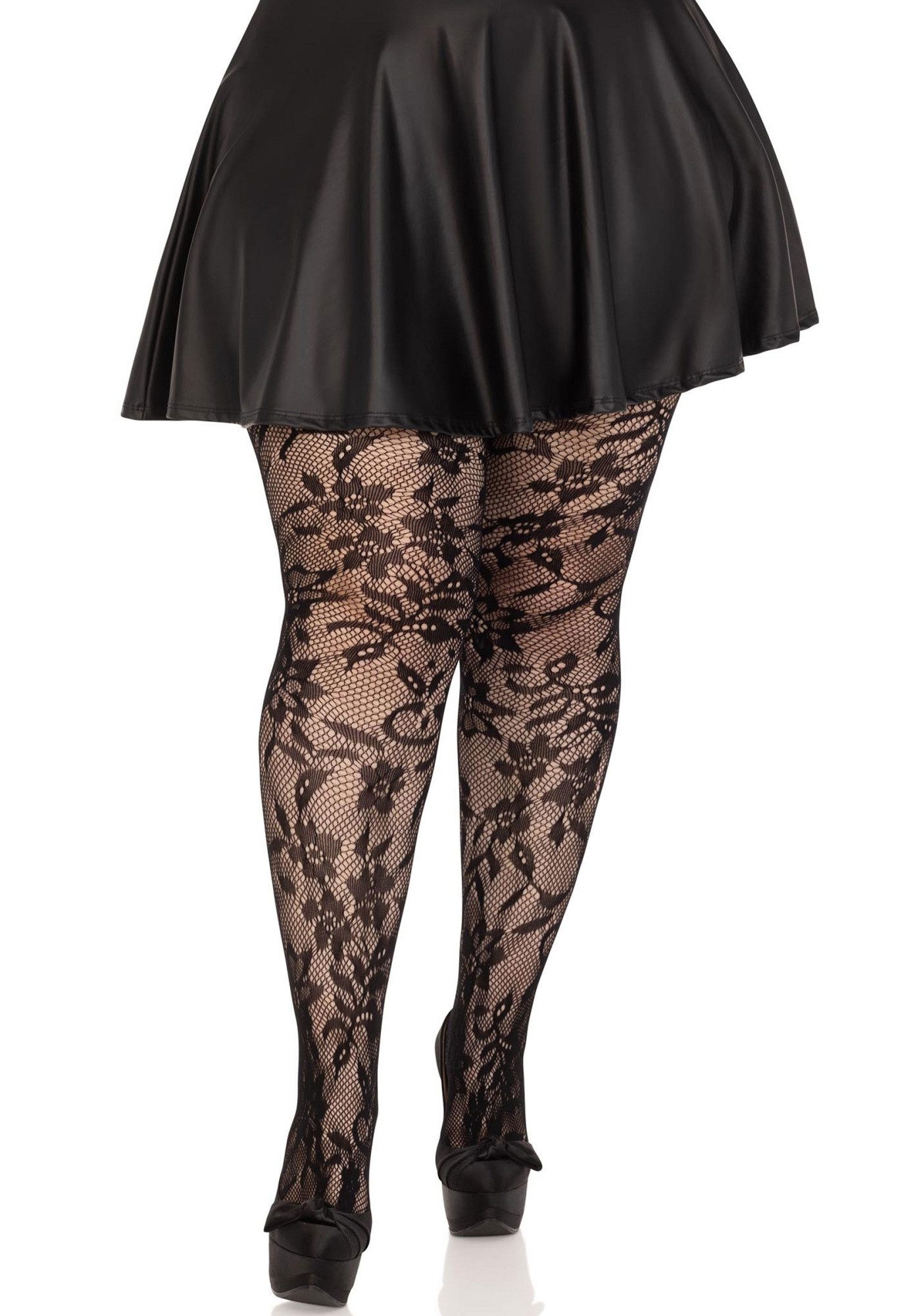 Leg Avenue Netzstrumpfhose Strumpfhose mit Blumenmuster günstig online kaufen