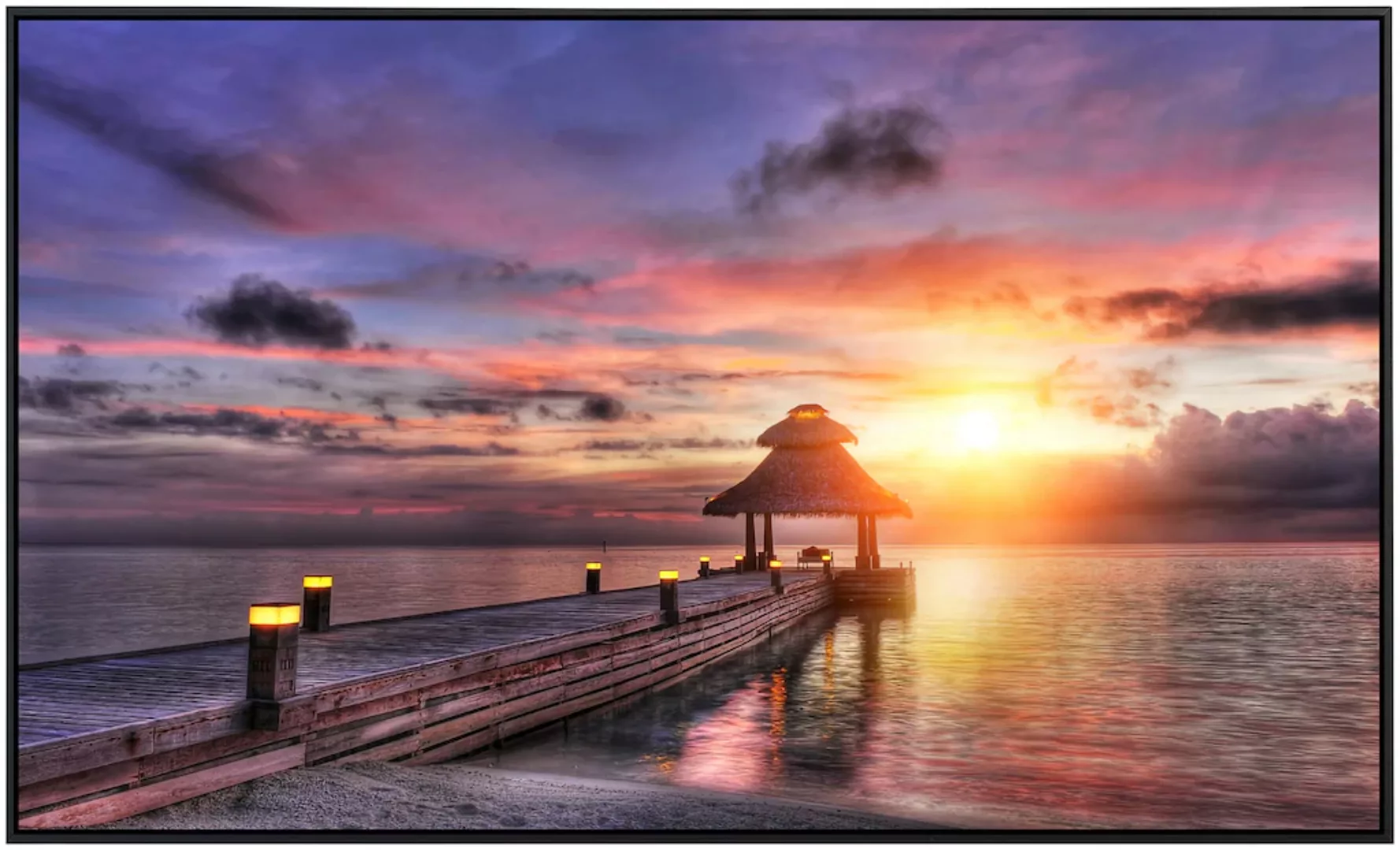 Papermoon Infrarotheizung »Malediven Sonnenuntergang«, sehr angenehme Strah günstig online kaufen