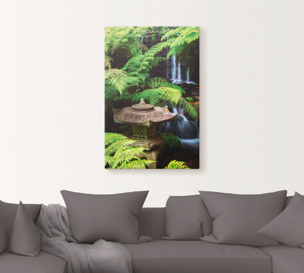 Artland Wandbild »Japanische Laterne«, Spa, (1 St.), als Leinwandbild, Post günstig online kaufen
