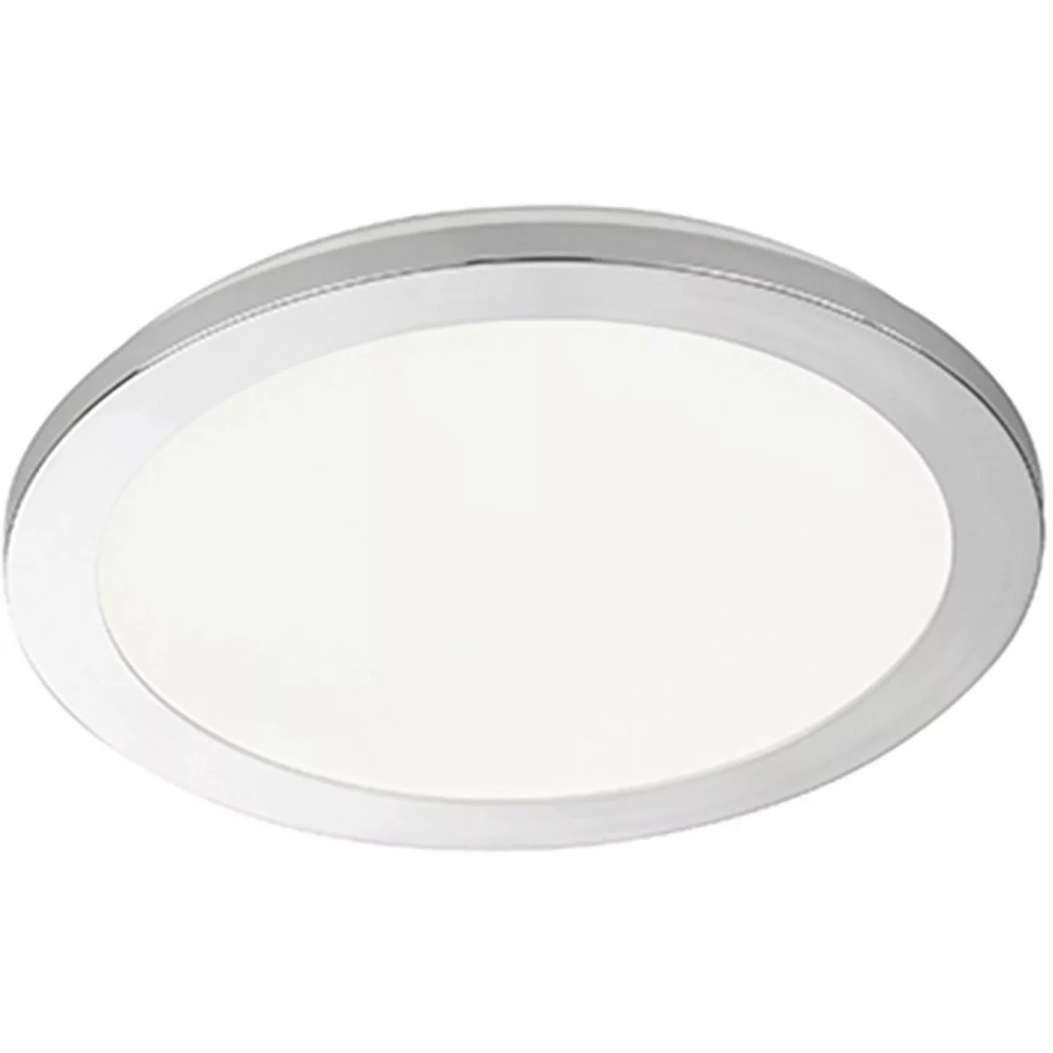 Fischer & Honsel LED-Deckenleuchte Gotland 1x 15 W Weiß-Chrom 2100 lm Rund günstig online kaufen