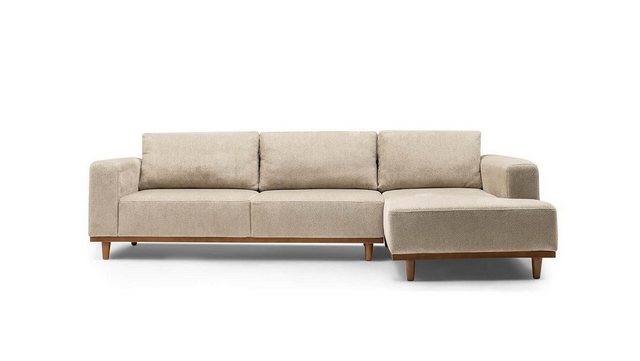 JVmoebel Ecksofa Beige Textil Ecksofa Eckgarnitur Couch Sofa Modern, 1 Teil günstig online kaufen