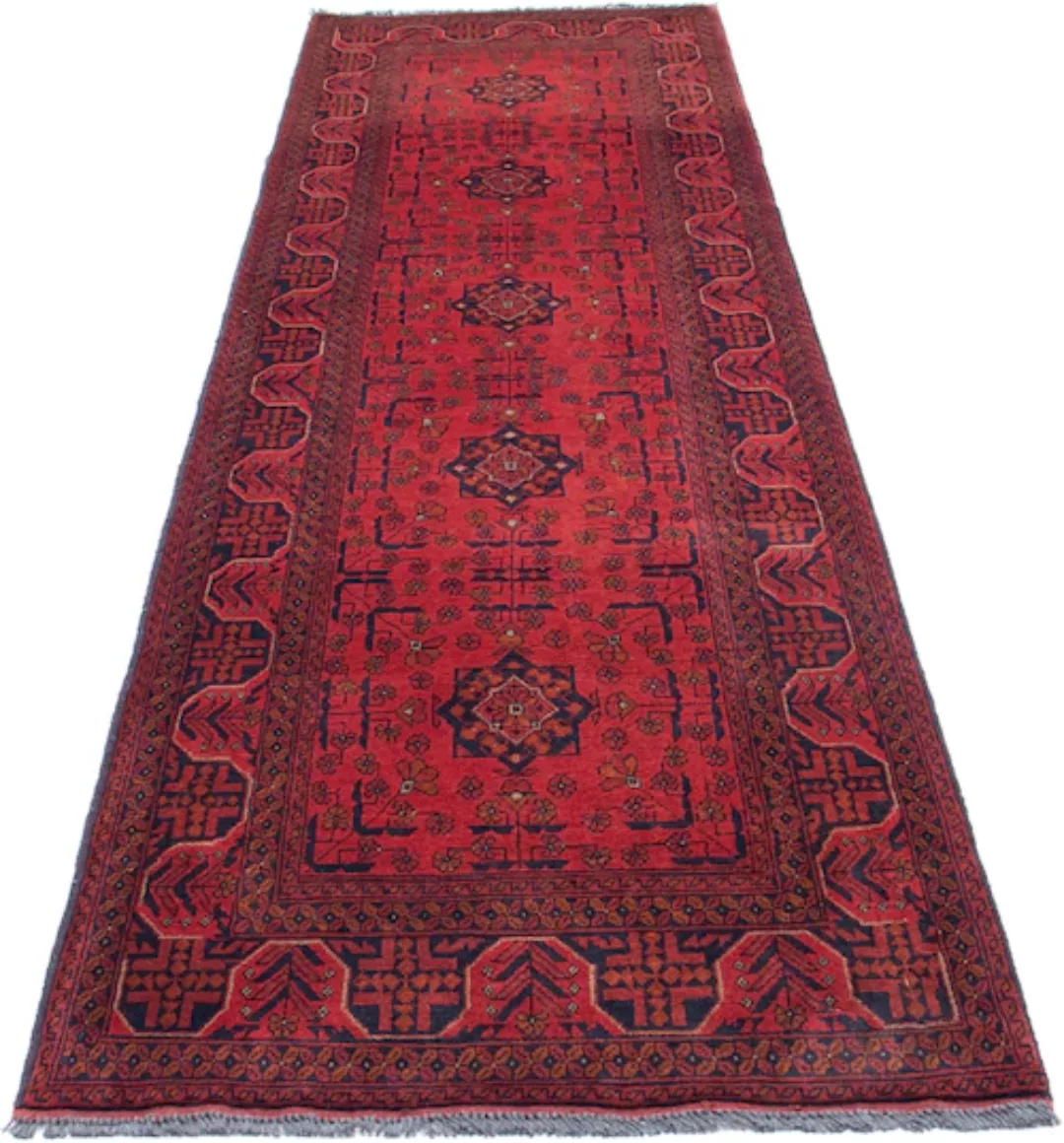 morgenland Orientteppich »Afghan - Kunduz - 298 x 83 cm - dunkelrot«, recht günstig online kaufen