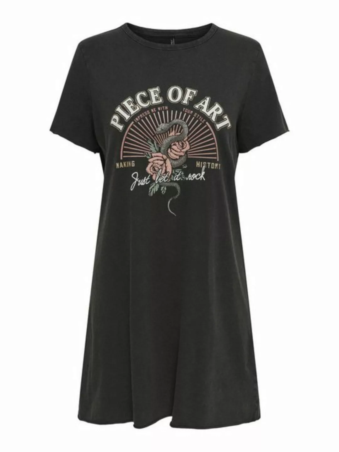 ONLY Shirtkleid Shirtkleid Maxi Print Kurzarm Sommer Dress (knielang) 7579 günstig online kaufen