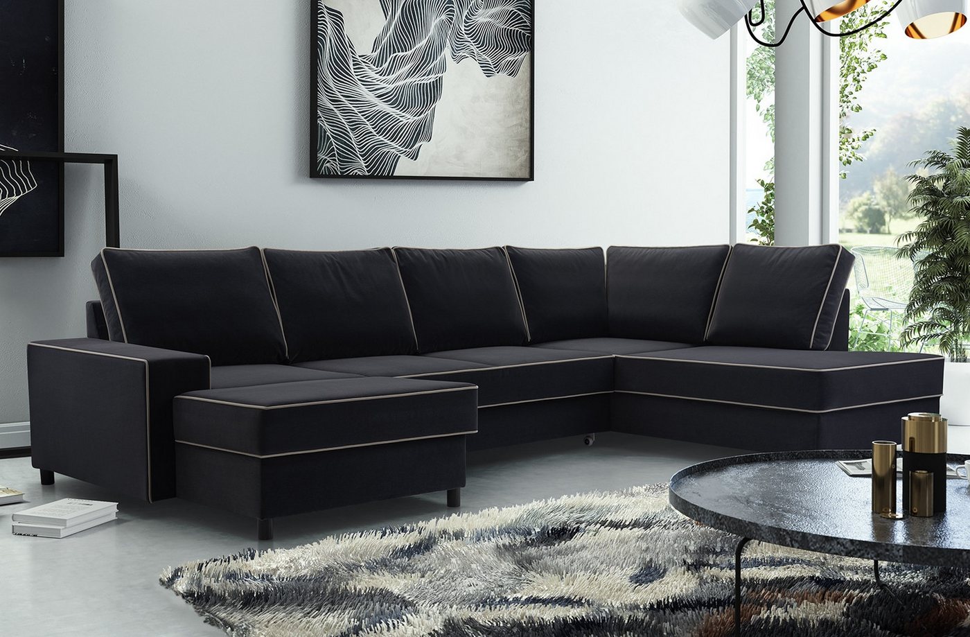 ALTDECOR Wohnlandschaft OXA, Couch mit Schlaffunktion, Wohnzimmer - Wohnlan günstig online kaufen