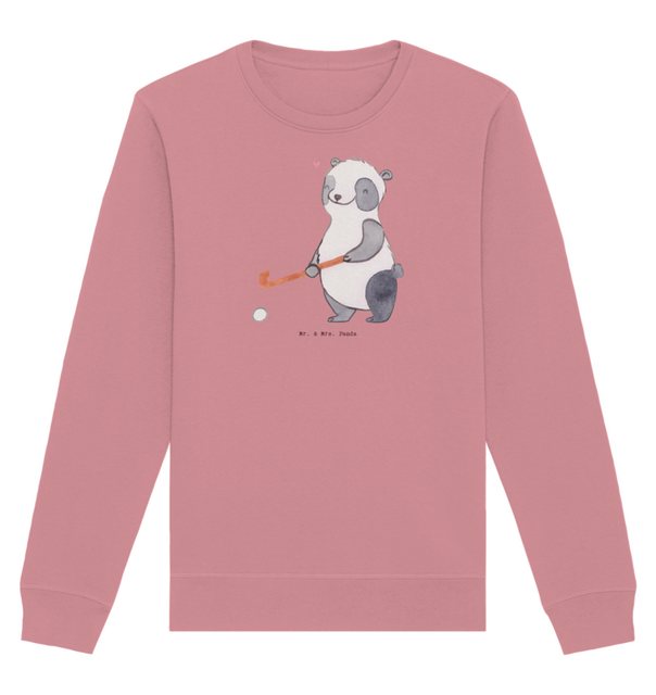 Mr. & Mrs. Panda Longpullover Größe L Panda Hockey spielen - Canyon Pink - günstig online kaufen